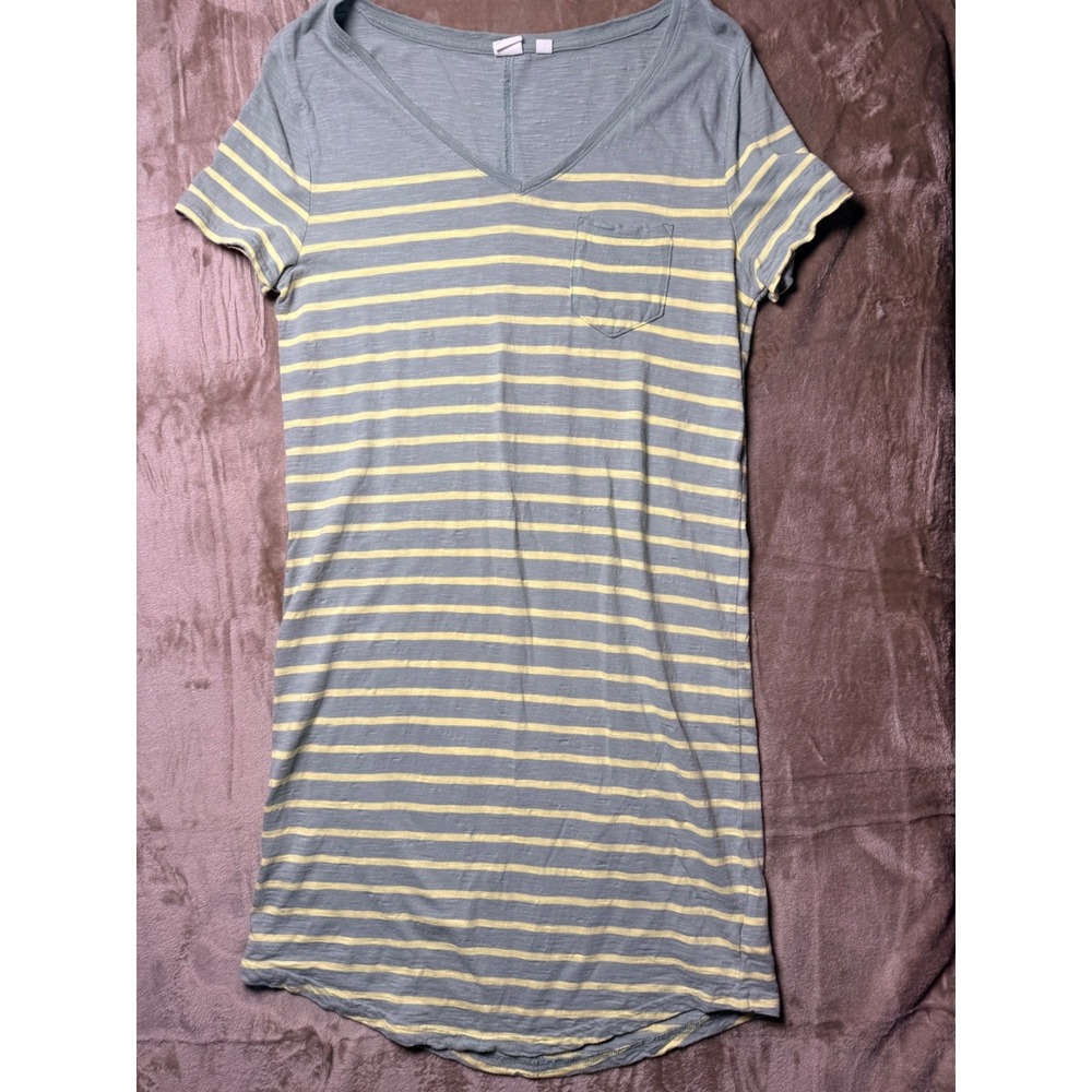 GAP Women  Striped  Short Sleeve T-Shirt Dress Coastal Nautical Everyday‎ Size S